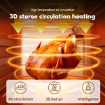 HAN RIVER Air Fryer 15L Touch Screen With Large Capacity And Uniform Temperature Electric Oven 1400W HRAF05 hanya RM179.00 di Shopee