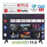 Hanier  Smart TV 40/43/46/50/4K 50 inch LED TV With Android TV/WiFi/YouTube/MyTV/Netflix/DVB-T2 hanya RM616.42 di Shopee