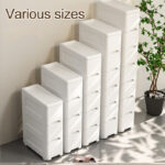 IKEA Slim Plastic Drawer Cabinet With Wheels Gap Kitchen Storage Cabinet Moving Rack Narrow Kitchen Organizer 夾縫櫃 hanya RM23.50 di Shopee