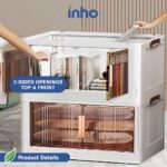 INHO 1/2/3/4/5 Layers  Foldable Storage Cabinet 2 Doors Storage Box Multipurpose Storage Cabinet Stackable Storage hanya RM36.90 di Shopee