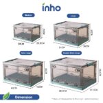INHO Large Capacity Portable Transparent Storage Box Foldable Multipurpose Household Storage Cabinet (Multi Sizes) hanya RM20.89 di Shopee