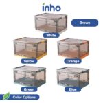 INHO Large Capacity Portable Transparent Storage Box Foldable Multipurpose Household Storage Cabinet (Multi Sizes) hanya RM20.89 di Shopee