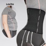 Lovito Casual Letter Print Breathable Sweat Band Girdle Waist Trainer Corset L00004 (Black/Beige) Lovito Korset Pinggang Pelatih Kasual Huruf Cetak Bernapas Keringat hanya RM11.55 di Shopee
