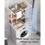 MOOM 3 Floors Bathroom Shelving 184CM Waterproof And Rustproof Large Capacity Strong Load-Bearing hanya RM66.99 di Shopee