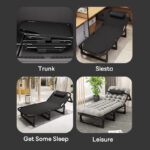 MOOM Katil Lipat 190*75*30CM Foldable Bed 2 Colors Available Katil Lipat Mudah Alih Made Of High-Quality Oxford Cloth Katil Lipat Single Complimentary Headrest Foldable Bed hanya RM69.99 di Shopee