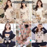 McJoden - CASSIE Baju Tidur Perempuan Long Sleeve Women Clothing Pyjamas Sleep Wear hanya RM8.46 di Shopee