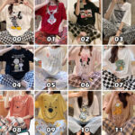 McJoden - KOHANA Baju tidur perempuan Short Sleeve Long Pants Wanita set nightwear pyjamas woman Pajamas ladies 睡衣套装 hanya RM8.04 di Shopee