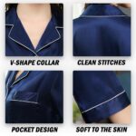 McJoden - PANDORA Silk Satin Long Sleeve Unisex Pajamas Set Baju Tidur Perempuan hanya RM14.23 di Shopee