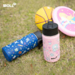Mollcity Water Bottle Water Bottle Kids- Stainless Steel Flask with Straw Wide Mouth BPA-Free Leak Proof 350ML/475ML hanya RM43.90 di Shopee