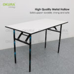 OKURA Foldable Banquet Table Event / Desk / Catering / Buffet Folding Table / Outdoor Dining Meja Lipat Niaga hanya RM32.90 di Shopee
