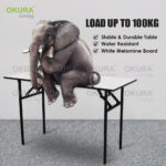 OKURA Foldable Banquet Table Event / Desk / Catering / Buffet Folding Table / Outdoor Dining Meja Lipat Niaga hanya RM32.90 di Shopee