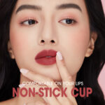O.TWO.O Lipstick Matte Liptint Waterproof Misty Lip Gloss Non-stick Cup Long Lasting Lip Makeup hanya RM18.69 di Shopee