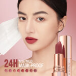 O.TWO.O Lipstick Matte Liptint Waterproof Misty Lip Gloss Non-stick Cup Long Lasting Lip Makeup hanya RM18.69 di Shopee
