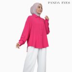 PANDAEYES Button Cey Crepe Blouse CLO-CNJJ1245BL hanya RM20.90 di Shopee