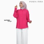PANDAEYES Button Cey Crepe Blouse CLO-CNJJ1245BL hanya RM20.90 di Shopee