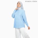 PANDAEYES PLEATED BLOUSE (CLO-CNJYF4123BL) hanya RM15.90 di Shopee