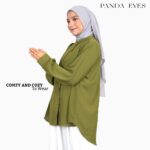 PANDAEYES ROUND NECK BLOUSE (CLO-CNCX7077BL) hanya RM23.90 di Shopee