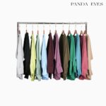 PANDAEYES WAFFLE BATWING MID-HIGH COLLAR TOP (CLO-CNSY2119BL) hanya RM17.90 di Shopee