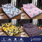 PREMIUM COTTON BEDSHEET 4 IN 1 QUEEN / 2 IN 1 SINGLE / FITTED GETAH KELILING CADAR SARUNG KATIL SARUNG TILAM LAPIS KATIL hanya RM6.77 di Shopee