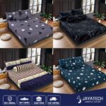 PREMIUM COTTON BEDSHEET 4 IN 1 QUEEN / 2 IN 1 SINGLE / FITTED GETAH KELILING CADAR SARUNG KATIL SARUNG TILAM LAPIS KATIL hanya RM6.77 di Shopee