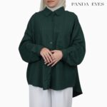 Panda Eyes Baggy Ironless Kemeja CLO-CNCX7086BL hanya RM20.90 di Shopee