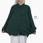 Panda Eyes Baggy Ironless Kemeja CLO-CNCX7086BL hanya RM20.90 di Shopee