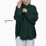 Panda Eyes Baggy Ironless Kemeja CLO-CNCX7086BL hanya RM20.90 di Shopee