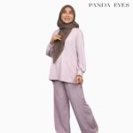 Panda Eyes Knitted Sweatshirt Pants Set CLO-CNKS1101BLLP hanya RM29.90 di Shopee
