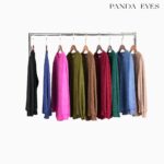 Panda Eyes Pleated Blouse CLO-CNWJ1094BL hanya RM16.90 di Shopee