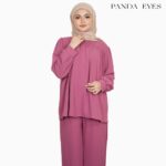 Panda Eyes Set Blouse Pants Getah CLO-CNJJ3781BLLP hanya RM29.90 di Shopee