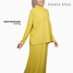 Panda Eyes Turtleneck Skirt Set CLO-CNSY2984-A hanya RM29.90 di Shopee