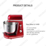 REDBUZZ Heavy Duty 800W Stand Mixer Kitchen Blender Dough with Rotating Bowl Food Mixers Cake Mixer Machine Baking Mixer hanya RM99.00 di Shopee