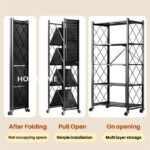Rak Dapur Serbaguna Foldable Storage Rack Rak Besi Bertingkat Kitchen Rack Kitchen Cabinet Rack Shelf Microwave Rack/B14 hanya RM38.79 di Shopee