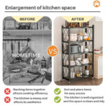 Rak Dapur Serbaguna Foldable Storage Rack Rak Besi Bertingkat Kitchen Rack Kitchen Cabinet Rack Shelf Microwave Rack/B14 hanya RM38.79 di Shopee
