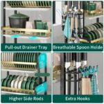 Rak Pinggan Sinki Dish Drainer Rak Dish Rack Kitchen Rack Dish Drainer Racks Utensil Holder Plate Storage Organizer hanya RM21.90 di Shopee