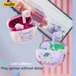 Realfit F2 Bluetooth Earphone Excellent Bass Wireless Earbuds with Mic Colorful Matching Headset 5H Long Playback hanya RM33.99 di Shopee
