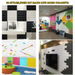 SHIP TODAY&CUSTOMIZED SUPPORT!FREE DIY Wall Stickers wallpaper 3D Retro Self-Adhesive Wallpaper dinding foam wall stickers hanya RM0.07 di Shopee
