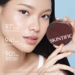 SKINTIFIC Cover All Perfect Cushion High Coverage Poreless Flawless Foundation Makeup 24H Long-lasting SPF35 PA++++ hanya RM34.00 di Shopee