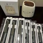 SMEG Stainless Steel Knife Block Set Kitchenware & Tableware SMEG Knife Set 7 Piece hanya RM259.00 di Shopee
