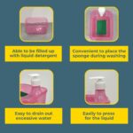 SUPERSAVE Soap Dispenser 2 in 1 FREE SPONGE Box Holder Pump Dispenser  Kitchen Tools Bekas Sabun Cuci Pinggan hanya RM5.95 di Shopee