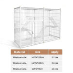 Sangkar Kucing Besar Murah 4 Tingkat 2 Level Cat Cage Big Size Large Platform Cat House Cat Villa White for Many Cats hanya RM189.00 di Shopee