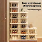 Shoe Rack Multi-layer Folding Narrow Shoe Rack Plastic Simple Shoe Rack Organizer Shelf Space-Saving Rak Kasut 鞋架 hanya RM17.40 di Shopee
