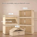 Storage Box Foldable Cabinet Storage With Door Storage Box Clothes Kotak Simpanan Kitchen Cabinet Rak Almari/B103 hanya RM29.99 di Shopee