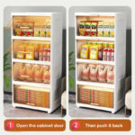 Storage Cabinet Large Space Transparent Almari Baju Plastik Cabinet Storage Box Kitchen Cabinet Drawer Kabinet Dapur 收納櫃 hanya RM69.80 di Shopee