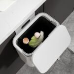 Wall Mounted Kitchen Trash Can Hanging Trash Bin For Bathroom Kitchens Cabinet Door With Lid Garbage Cans Cabinet Stor hanya RM11.75 di Shopee