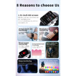 XIAOMI 2023 NEW Blood Glucose Smartwatch Electrocardiogram Temperature Blood Oxygen Sleep Monitoring ECG+PPG Sports Smart Watch hanya RM92.22 di Shopee