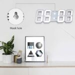 《 𝗙𝗥𝗘𝗘 𝗕𝗔𝗧𝗧𝗘𝗥𝗬 》 3D LED Digital Clock Alarm Wall Table Desk Temperature Night Mode Home Office Jam Meja Dinding 彩色时钟 hanya RM2.90 di Shopee