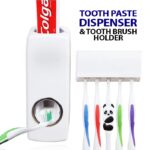 《  𝗢𝗡𝗘 𝗧𝗢𝗨𝗖𝗛  》 FREE 5 Toothbrush Slot Holder Toothpaste Shaver Dispenser Squeezer Wall Mount Bekas Letak Ubat Gigi 挤牙膏器 hanya RM4.90 di Shopee