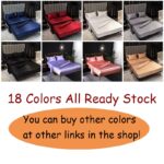 【Malaysia Ready Stock】Abraca Dabra Satin Soft Silk Solid Bedding Fitted Sheet Getah keliling bolster case 100% Quality Single /Full/Queen/King Size Cadar fitted sheet hari raya hanya RM5.29 di Shopee