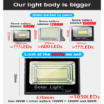 【READY STOCK】MEM solar light outdoor lighting 1600W Solar Spotlight   lampu solar IP67 Waterproof solar led Street light hanya RM6.99 di Shopee